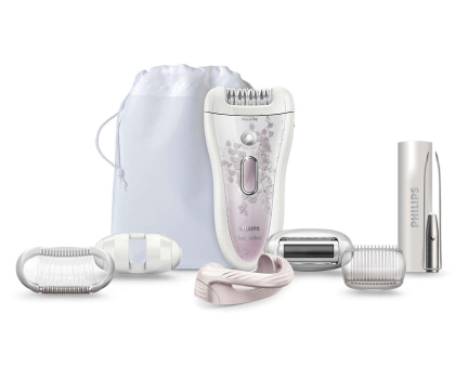 Depilator i golarka damska Philips Depilator satin perfect HP6583/02 perłowy